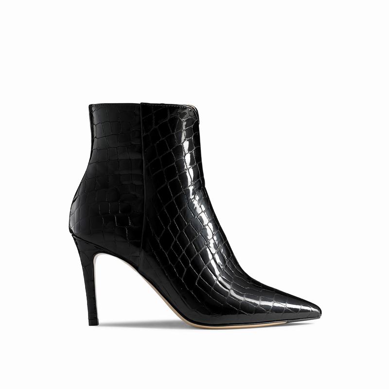 Russell & Bromley 85bootie Womens 85mm Stiletto Boots Black |ZYL6083HB|